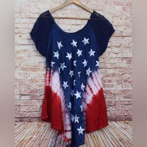 Ace Fashions | Patriotic Red/White/Blue Tunic